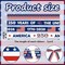 4 Rolls 250th Anniversary USA Patriotic Grosgrain Ribbons – 3/5" x 20 Yards Red, White & Blue 1776-2026 Commemorative Ribbon for Independence Day, Party & Craft Decorations